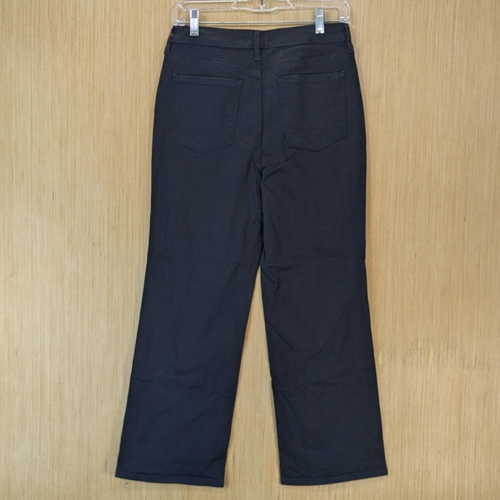 Athleta Flex Kick Flare Jeans Black High Rise Stretch Pants Size 6 Minimalist - Picture 4 of 8